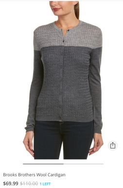 Brooks Brothers gray sweater